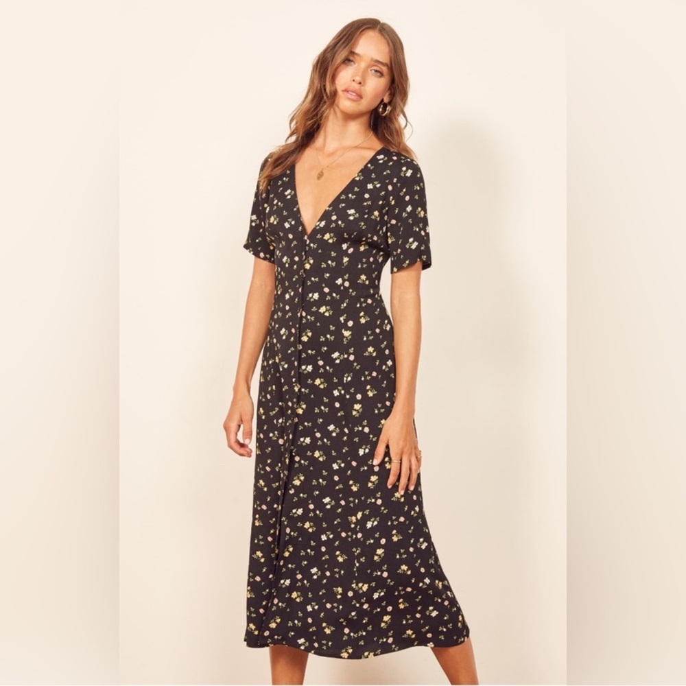 Reformation Locklin Midi Dress in Venezia Size: 12